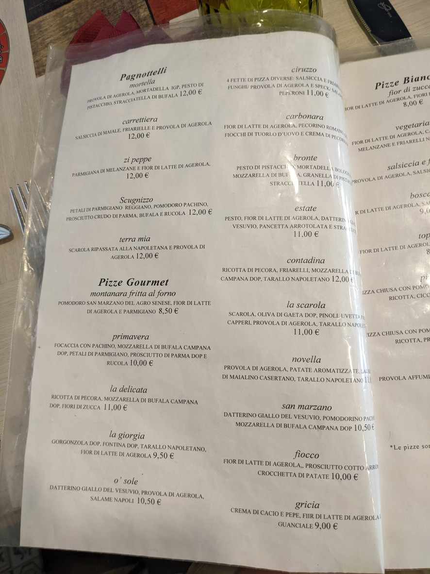 Fantasie Napoletane menu 5