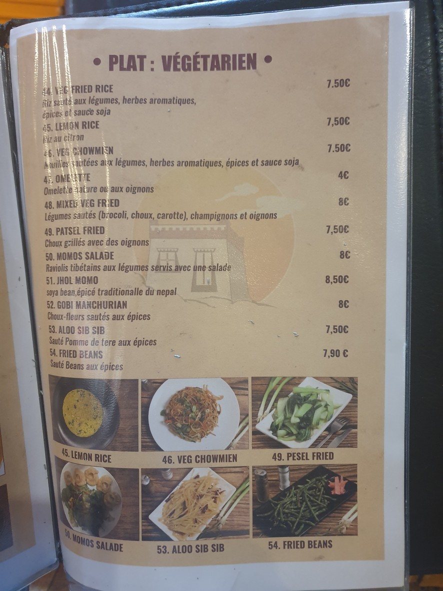 Yak Café menu 5