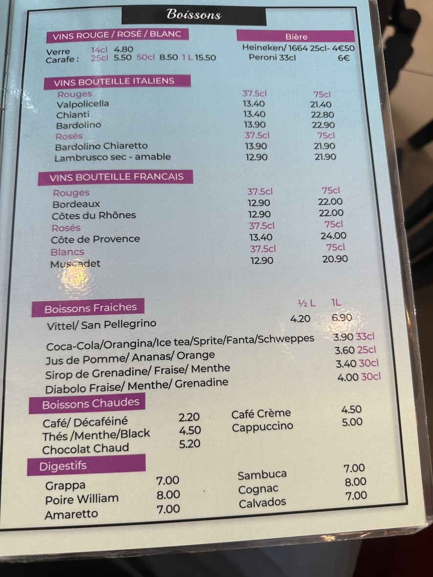 Pizza Nelly. menu 3