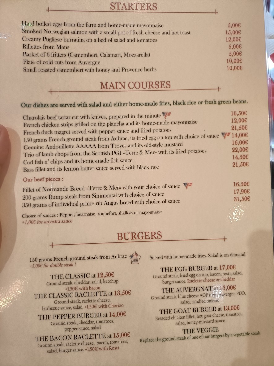 Le Duo D & S menu 2
