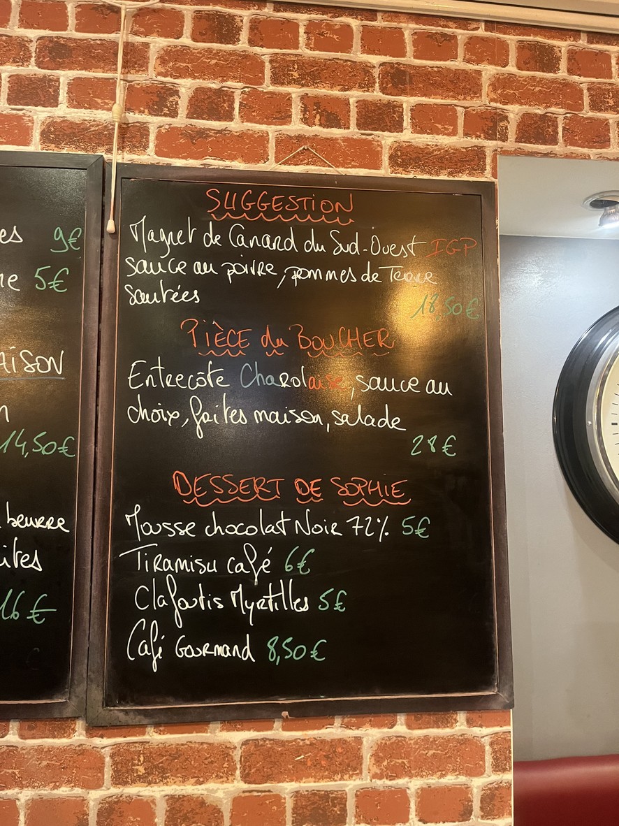 Le Duo D & S menu 3