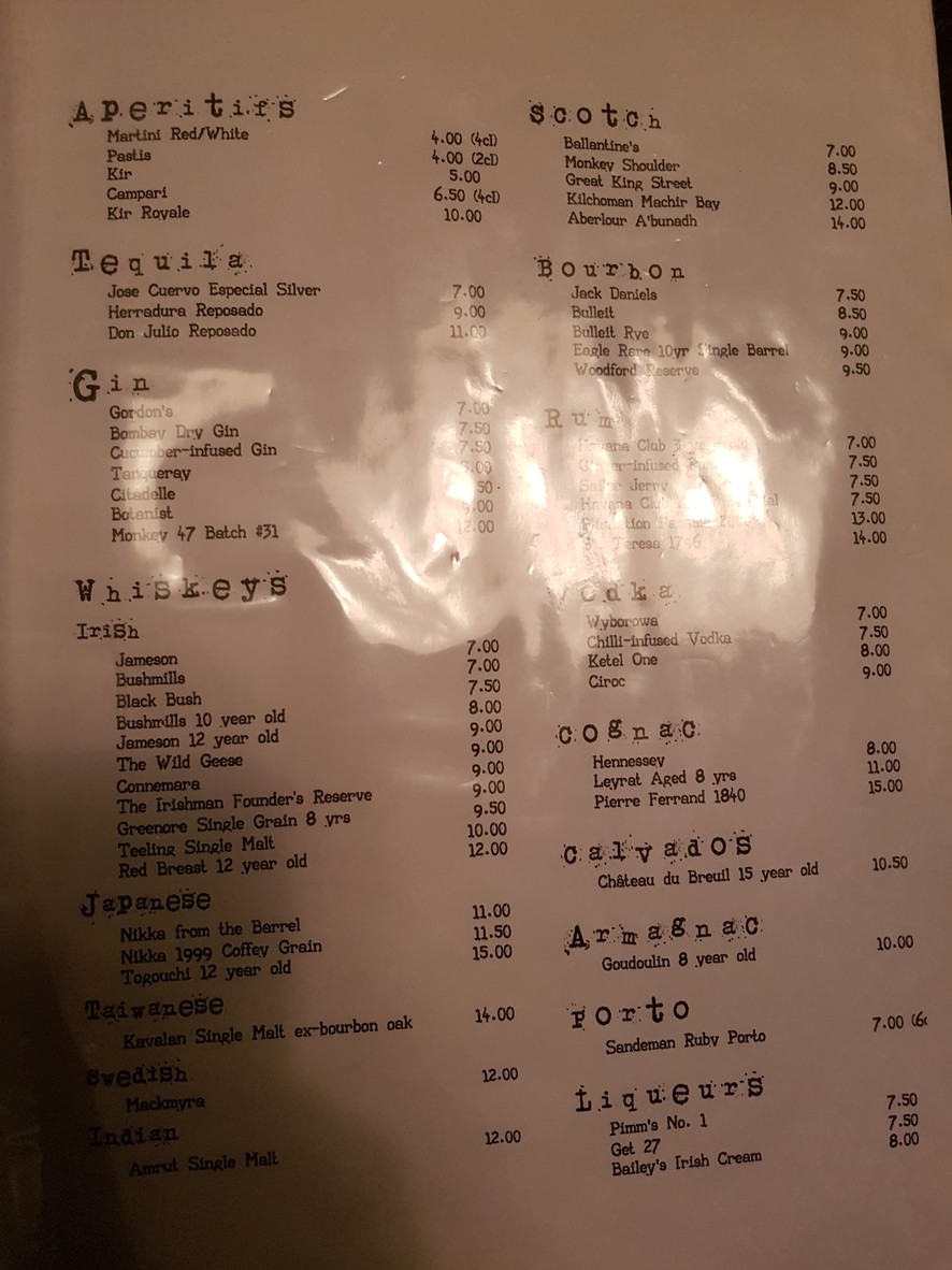 The Green Goose menu 4