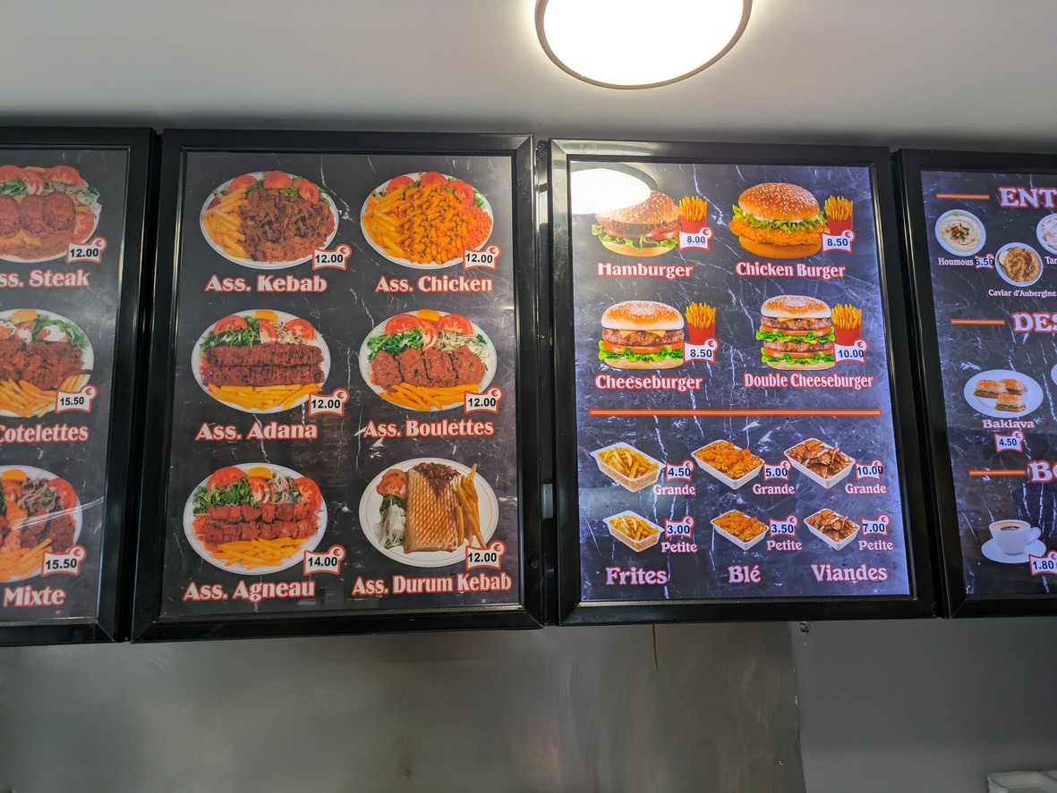 Délices Méditerranéens menu 3