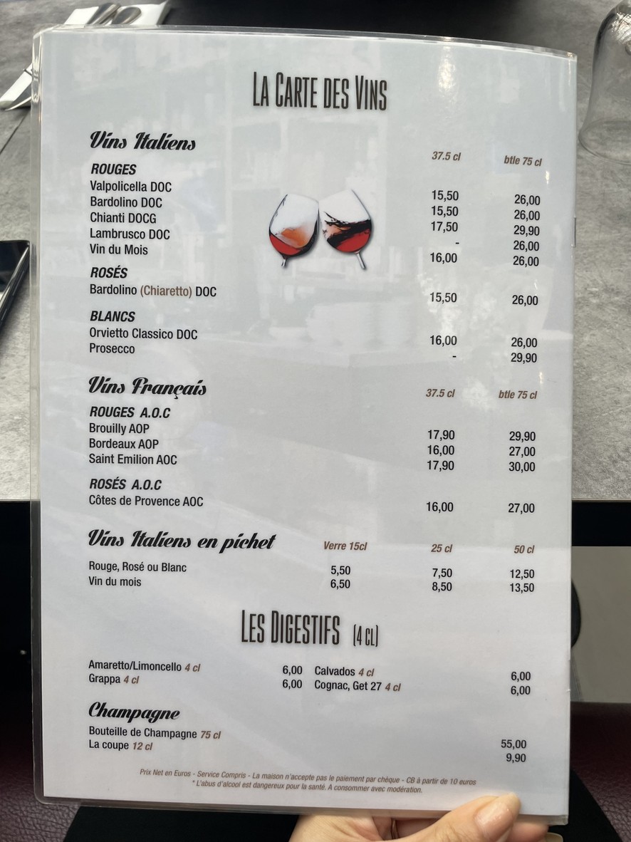 Casa Corléone menu 4