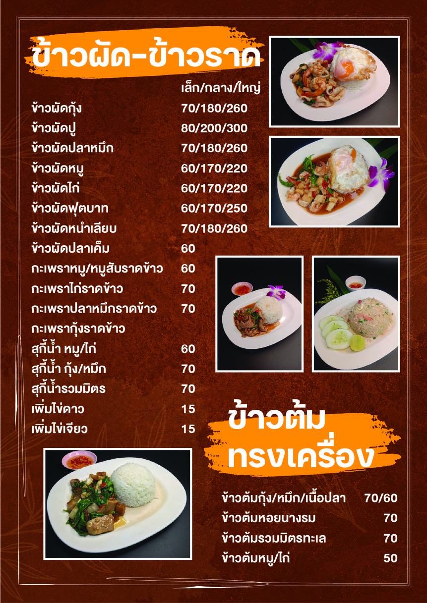 ไอ แลม ชิคเก้น แอนด์ ไรซ์ menu 8