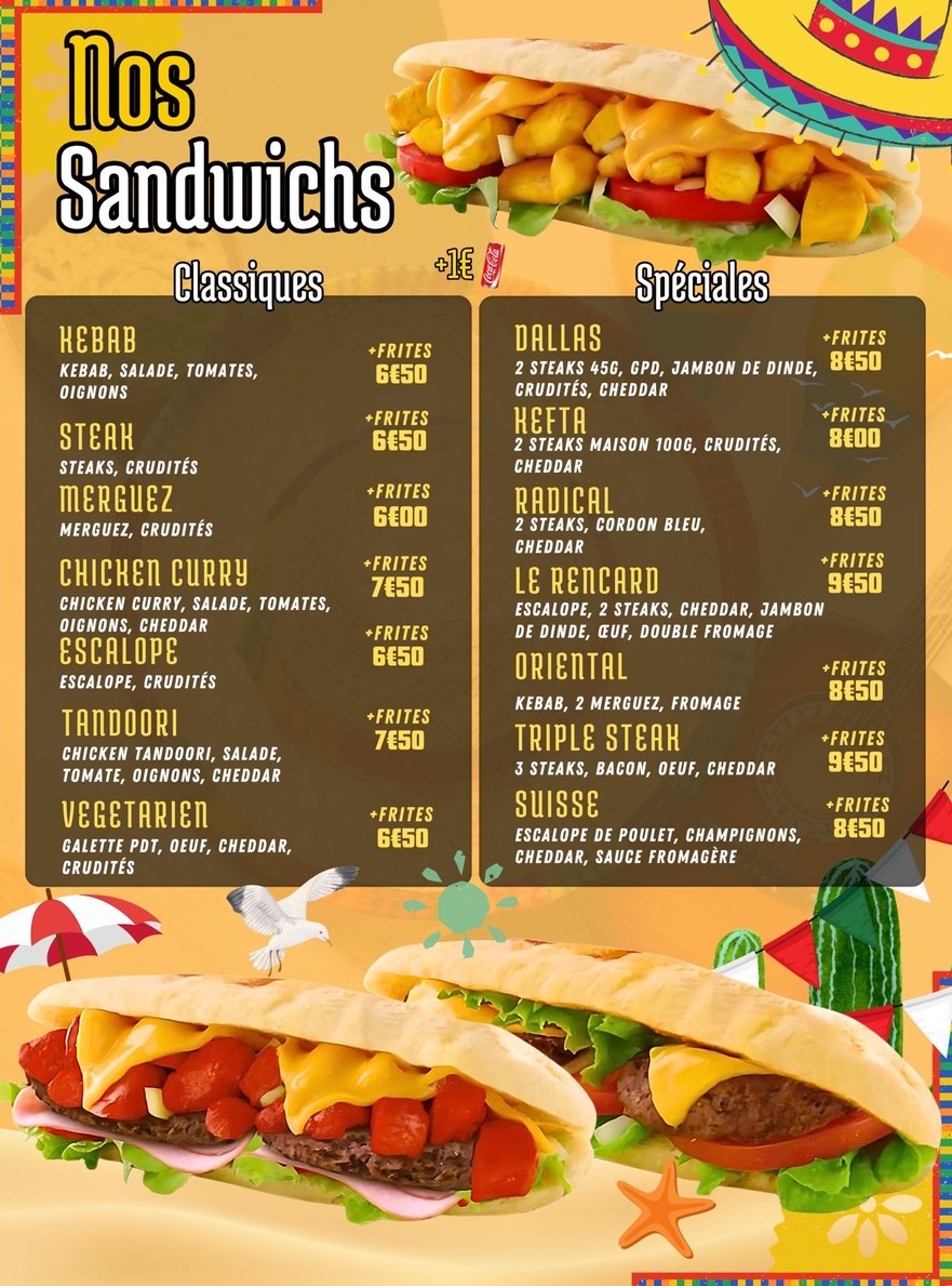 Le Rencard 13 menu 1
