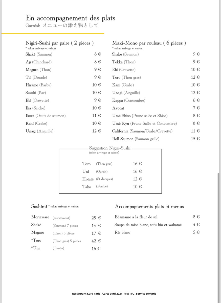 Kura menu 4