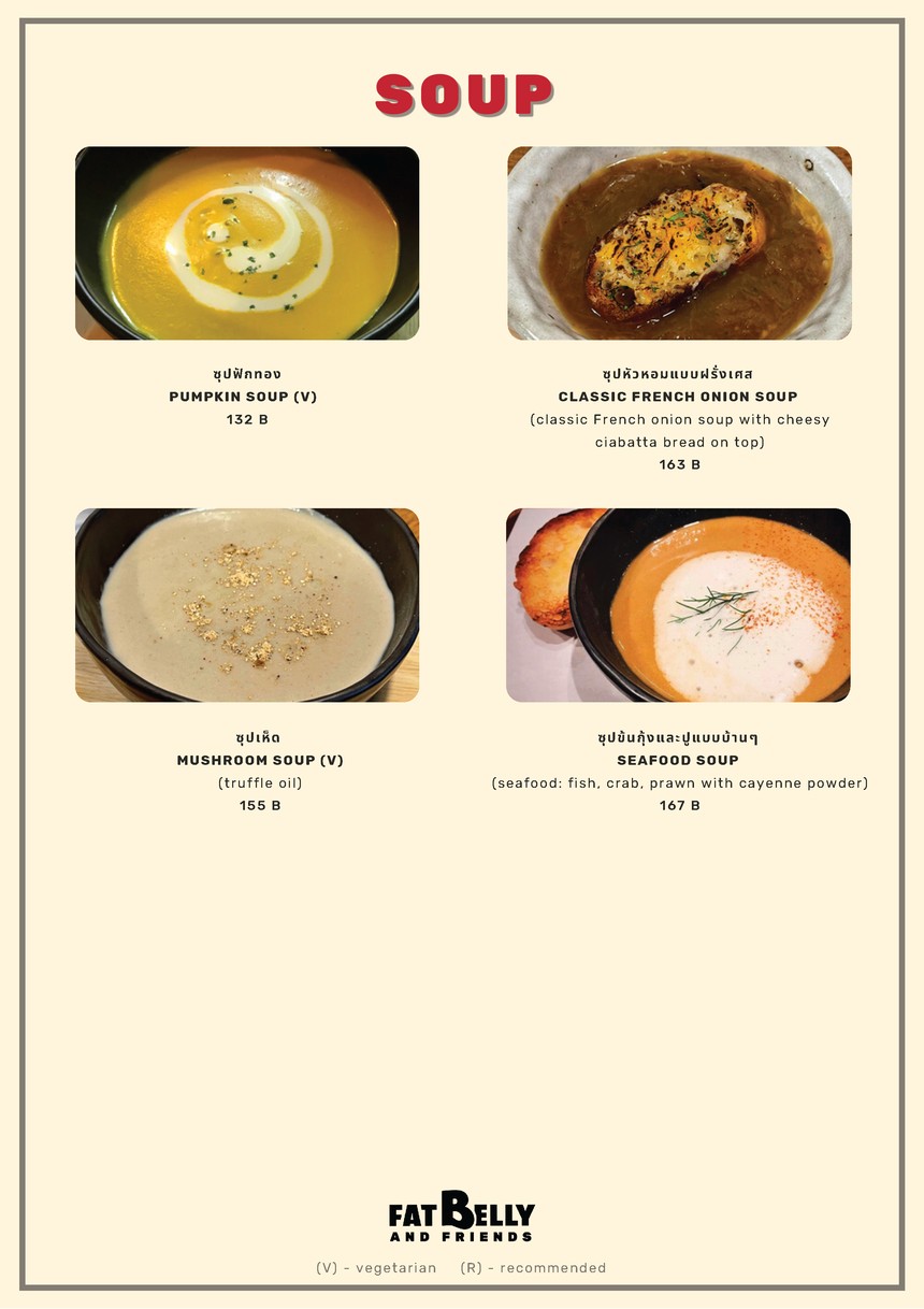 Fat Belly & Friends menu 3