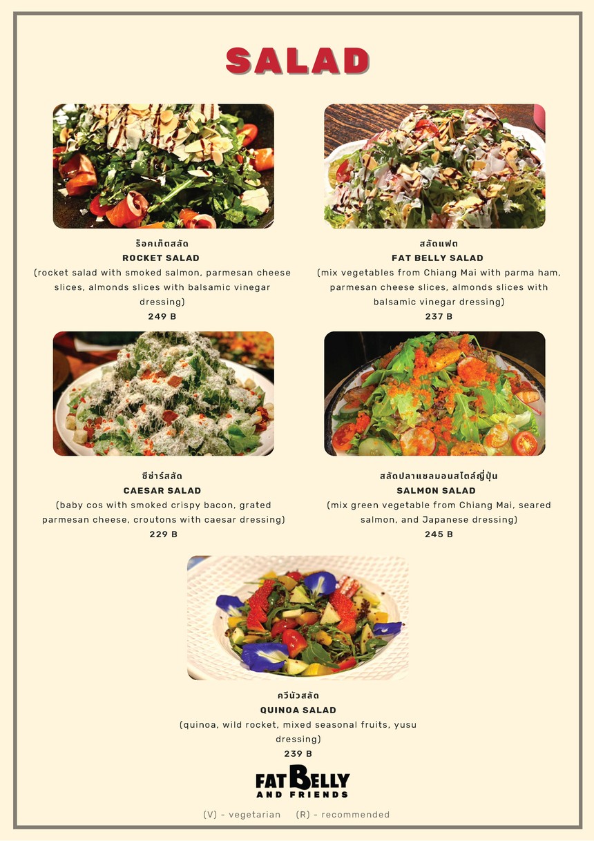 Fat Belly & Friends menu 4