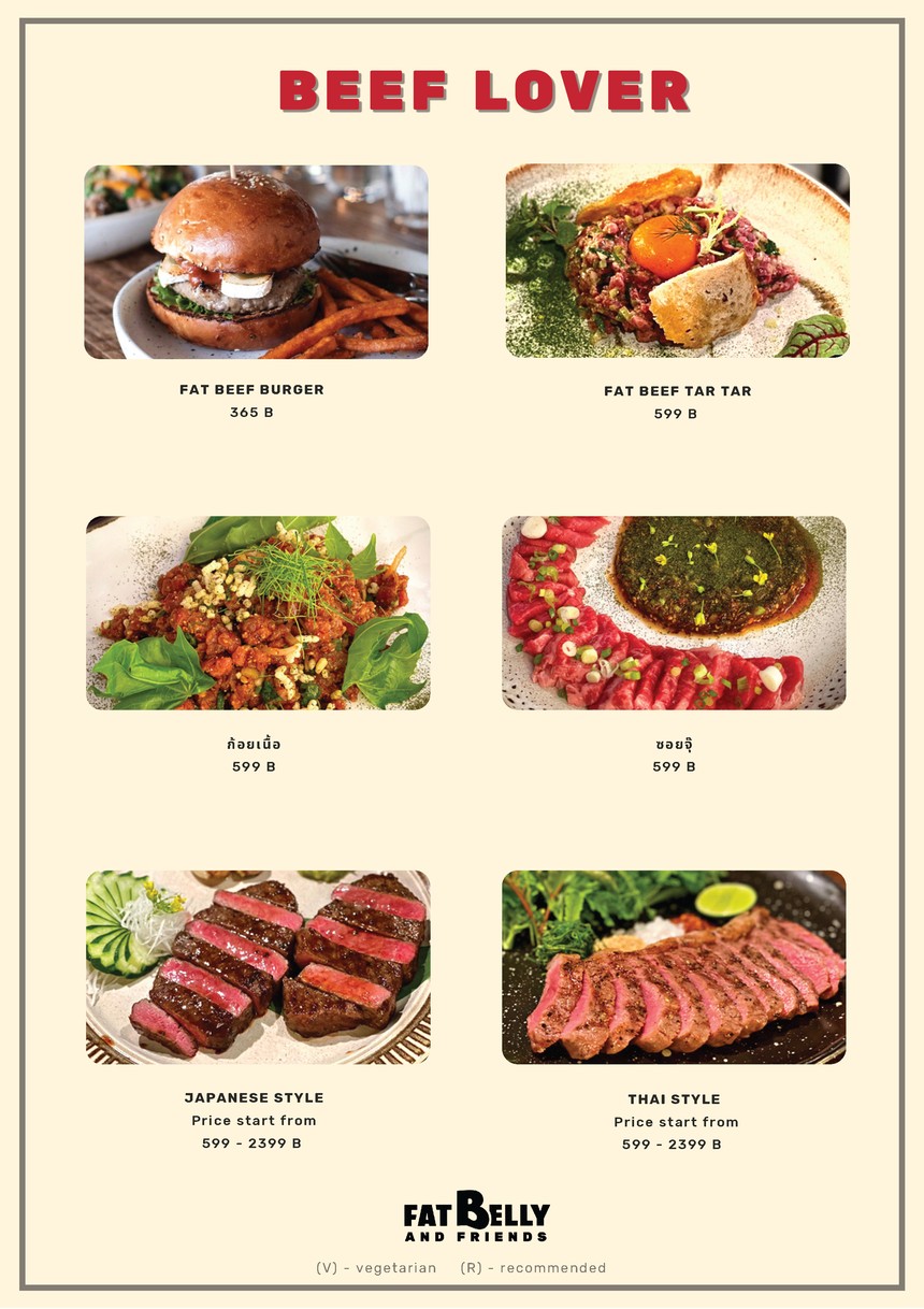 Fat Belly & Friends menu 7