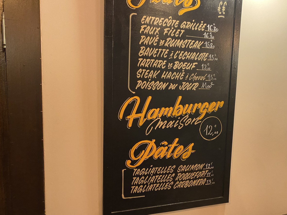 LE BISTROT menu 3