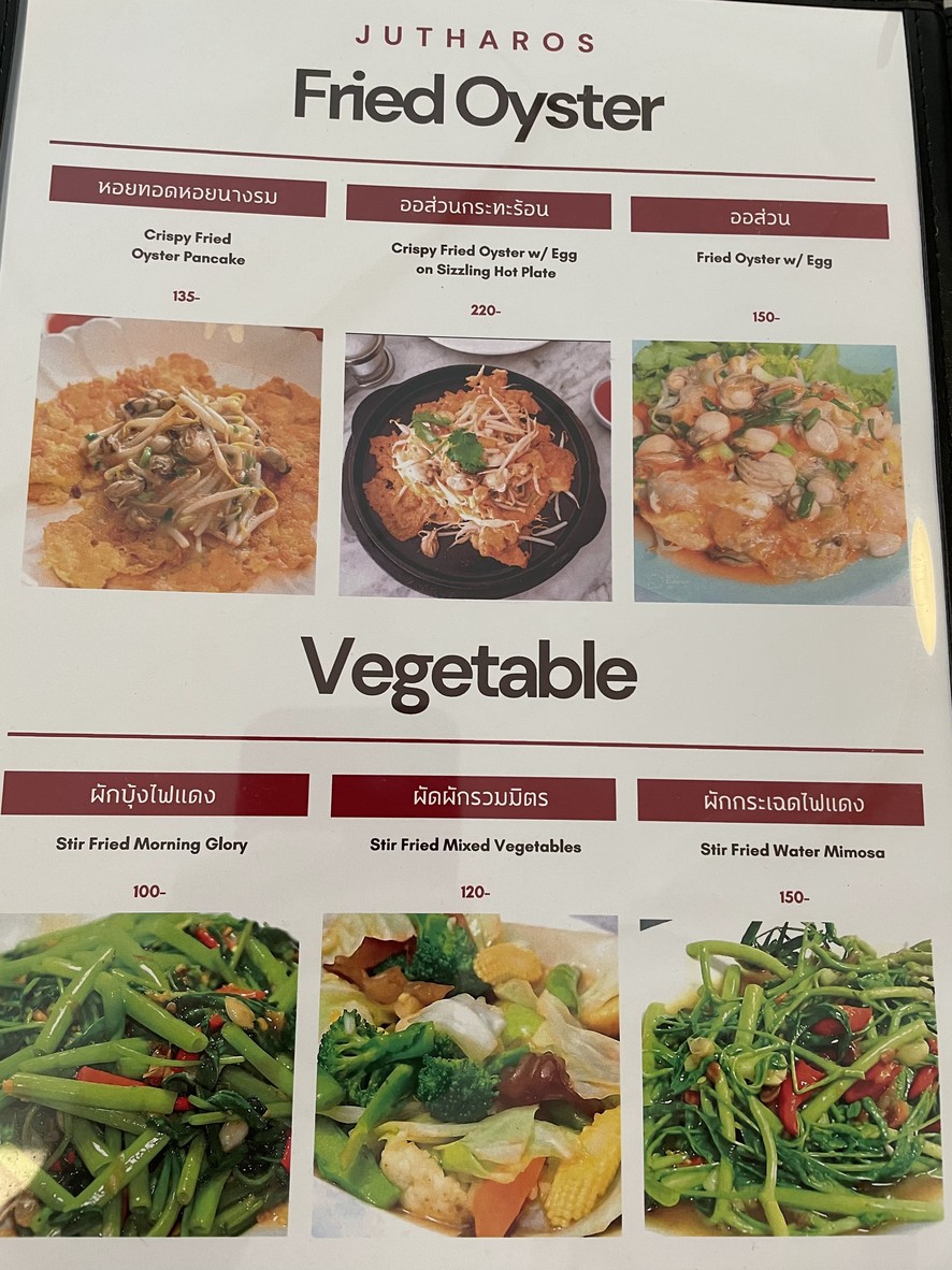 Jutharos menu 2