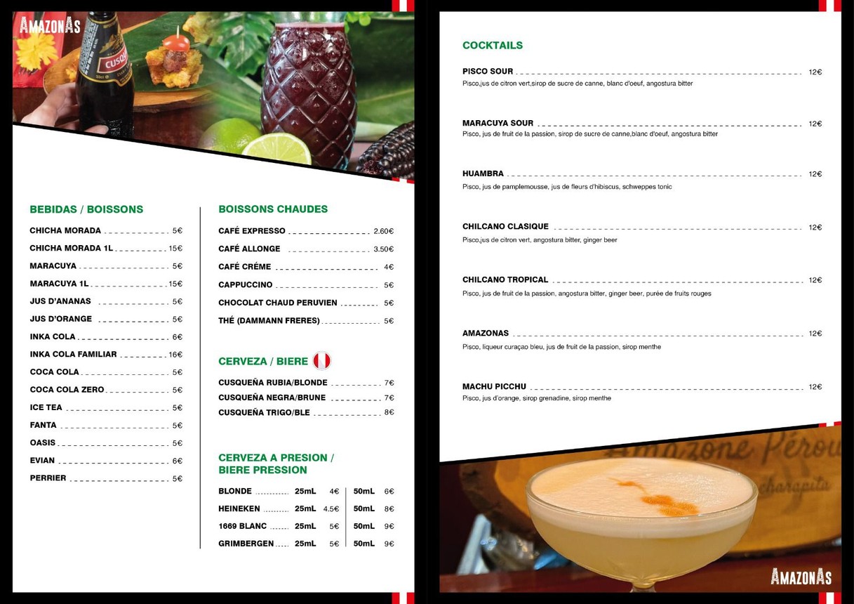Amazonas cuisine péruvienne menu 4