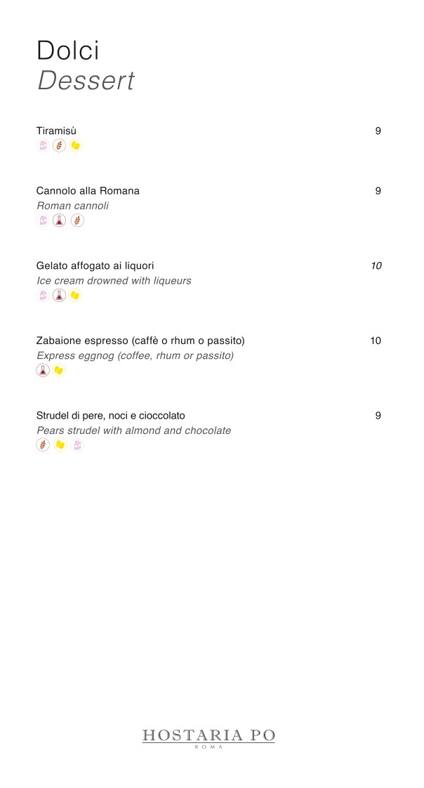Hostaria Po menu 5