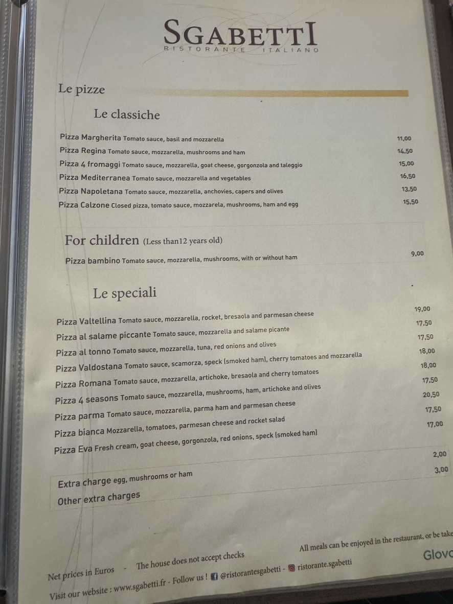 Sgabetti menu 4