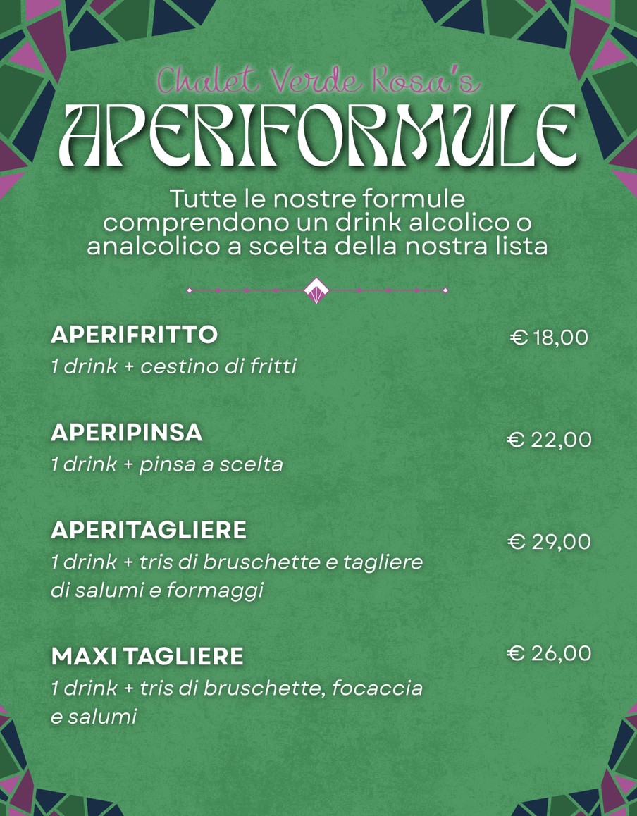 Chalet Verde Rosa's menu 2