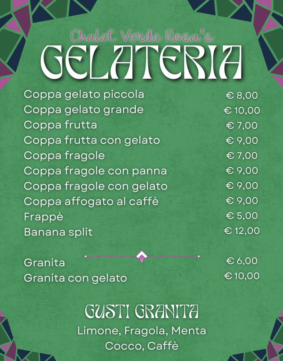 Chalet Verde Rosa's menu 6