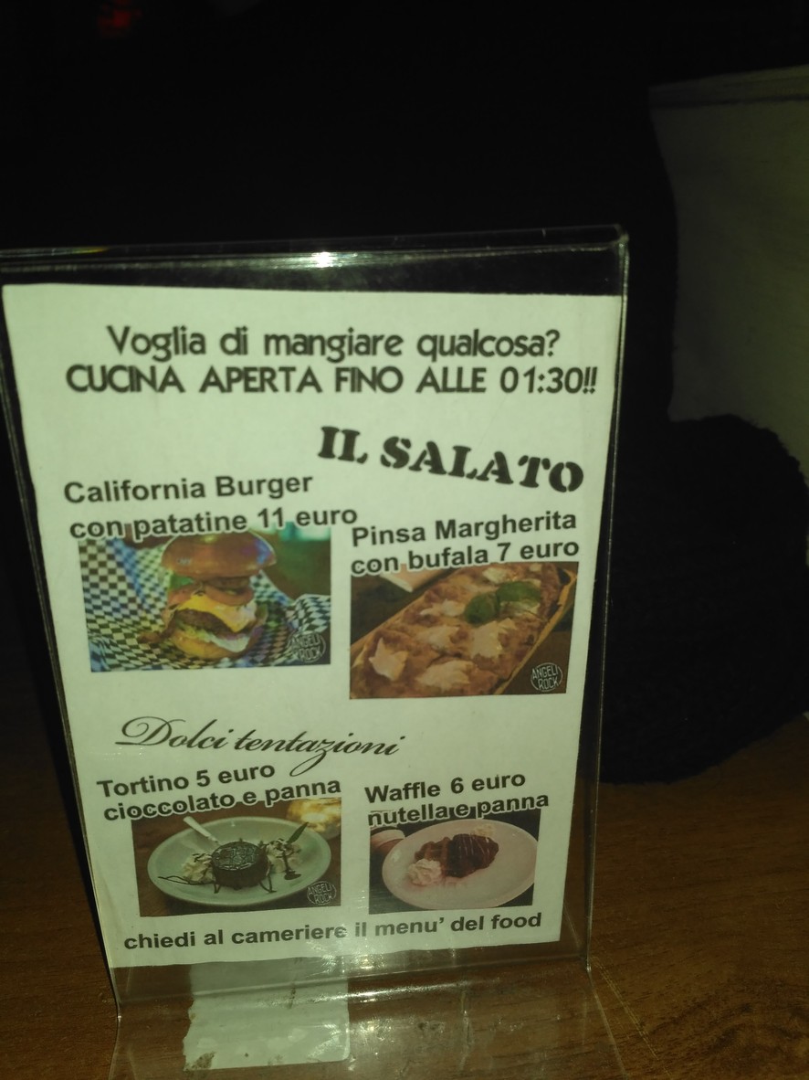 Angeli Rock menu 2