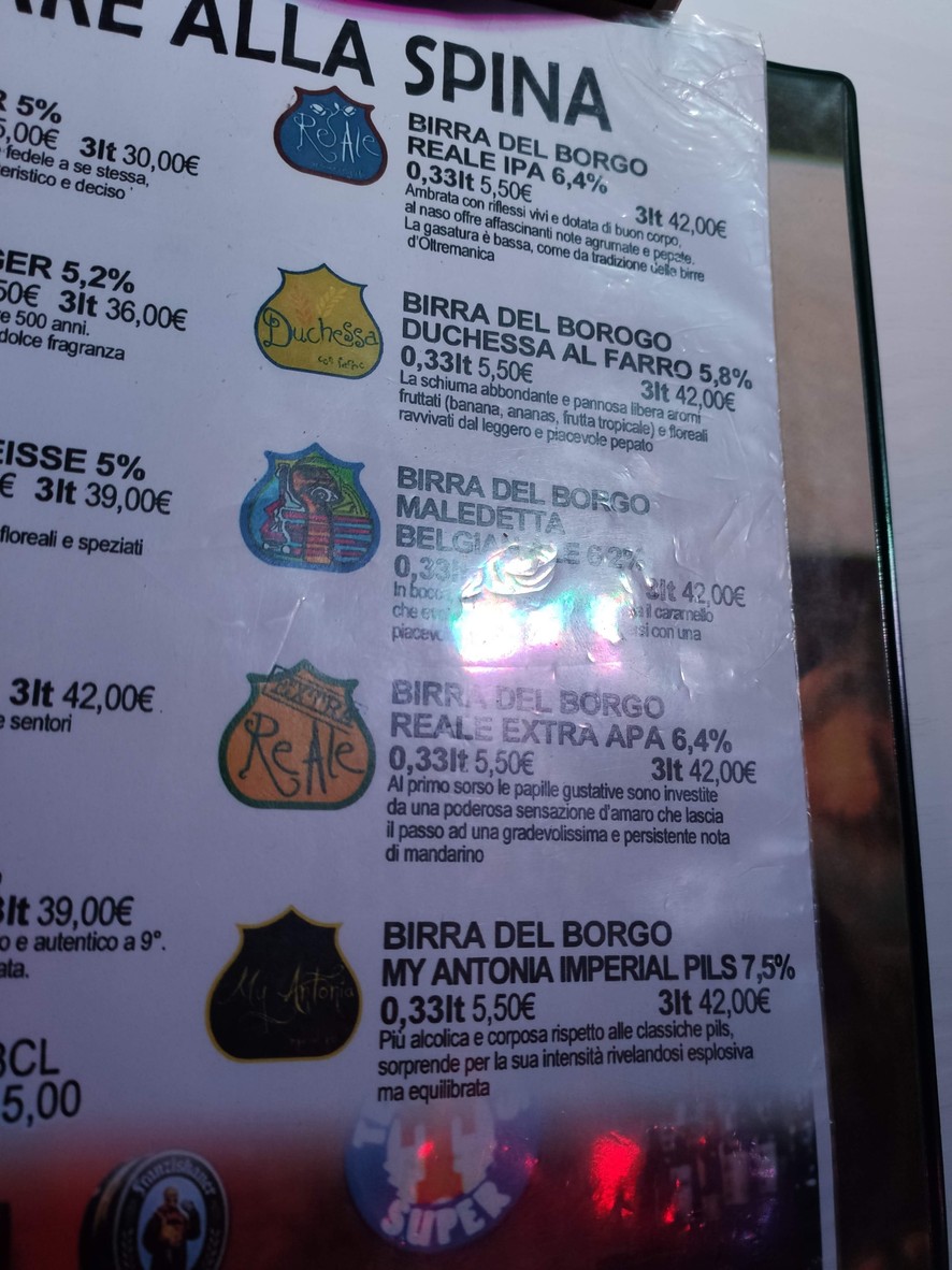 Angeli Rock menu 5