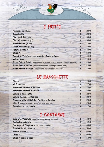 Pizzeria - Bisteccheria Gallo Cedrone - Roma Nomentana
