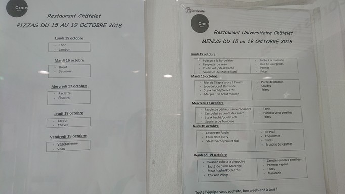 Restaurant Universitaire Châtelet