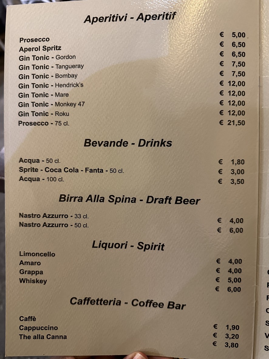 Ristorante Al Padovano menu 5