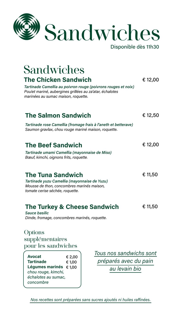 Camellia menu 3