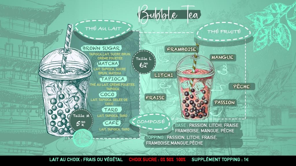 Bubble Bali - Poké Bowl - Gua Bao - menu 3