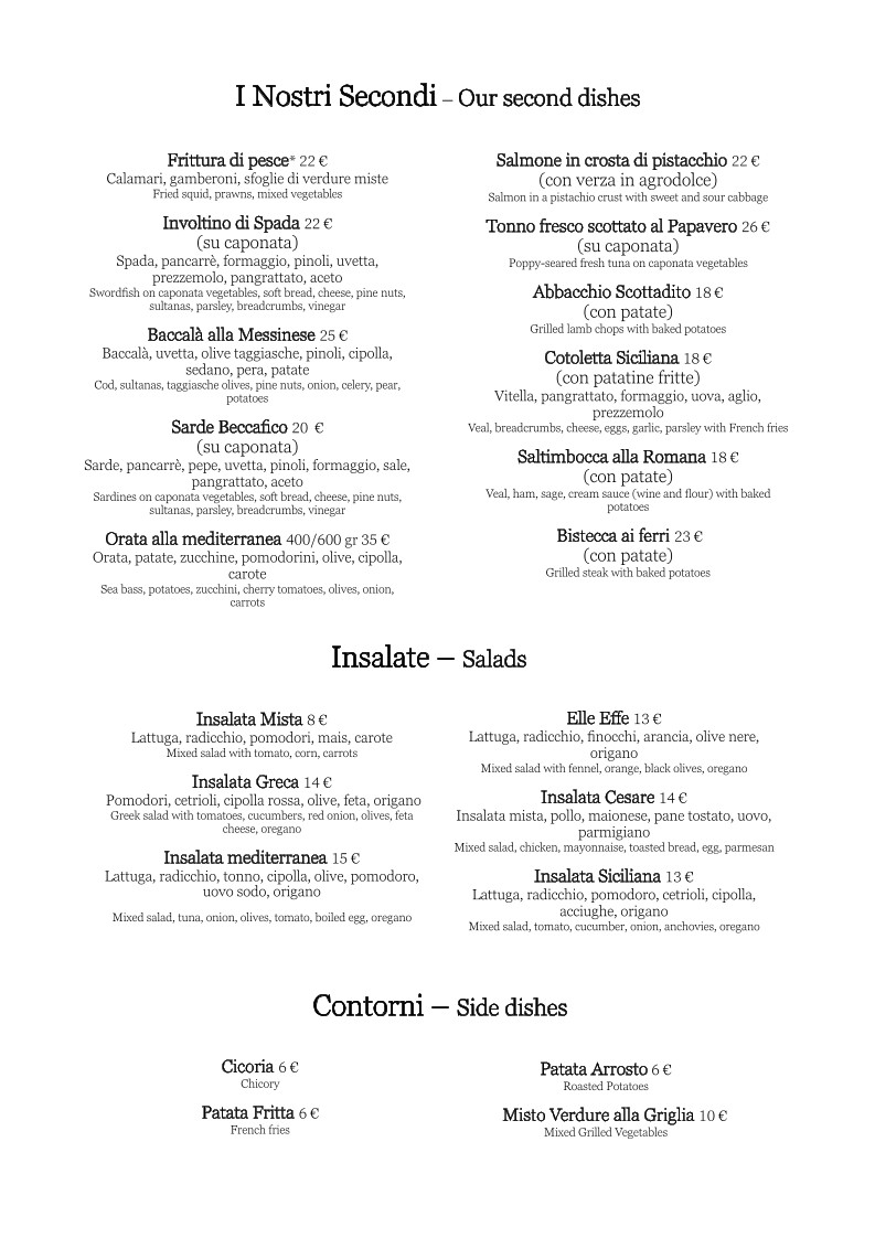 Elle Effe Restaurant menu 2