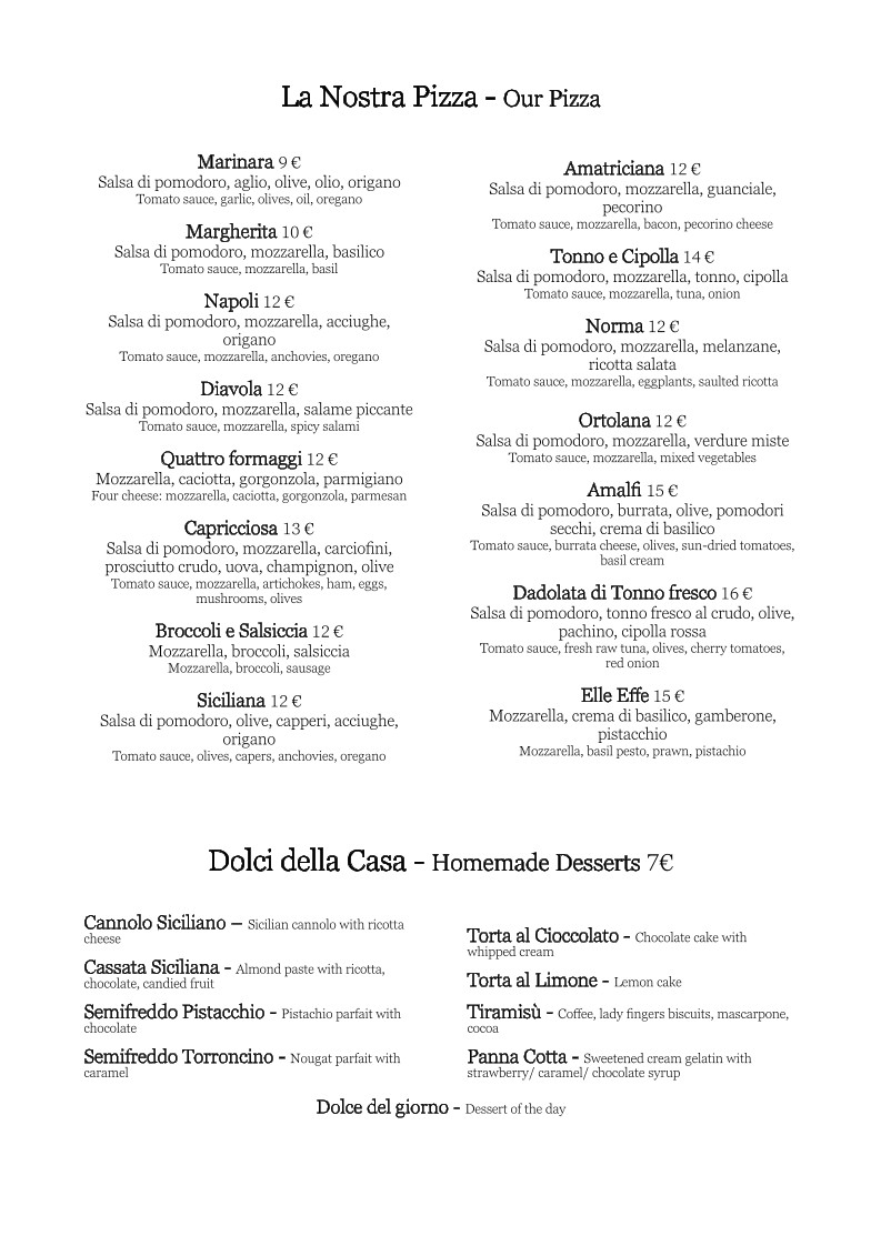 Elle Effe Restaurant menu 3