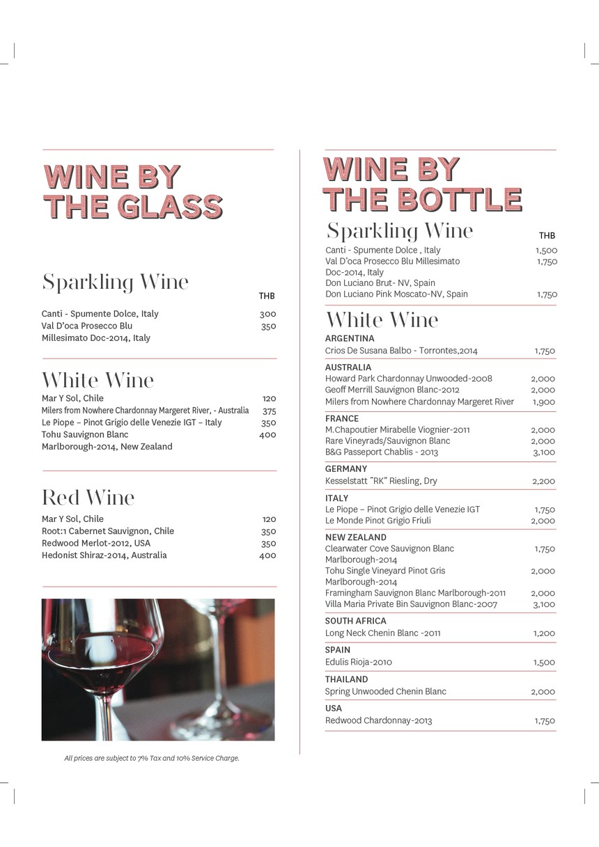 Gourmet Bar menu 3