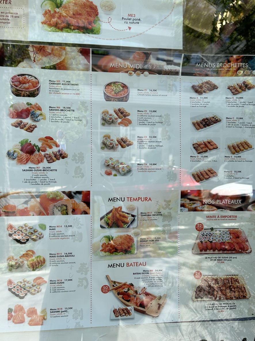 Sushi Tokyo menu 3