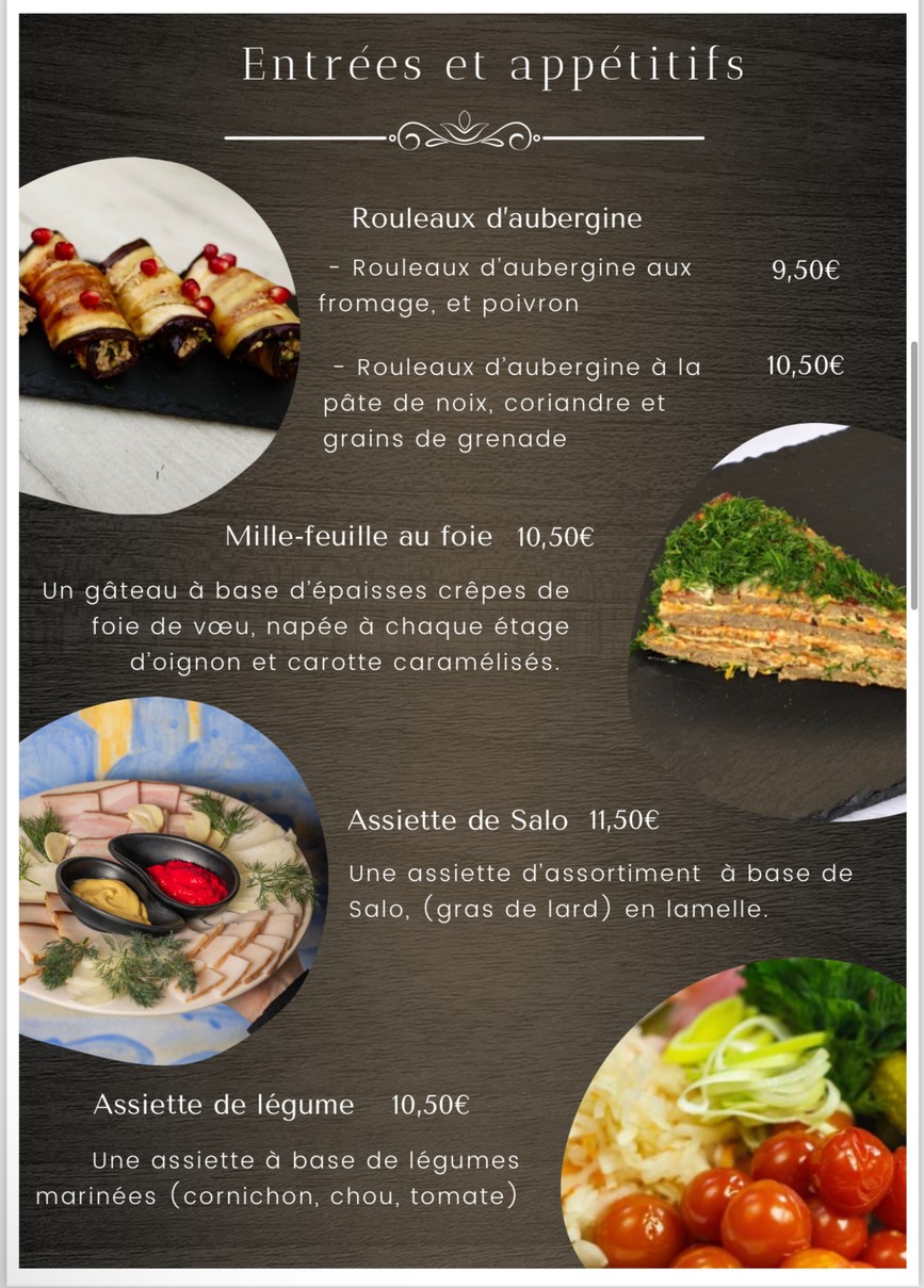 Le Bortsch menu 1