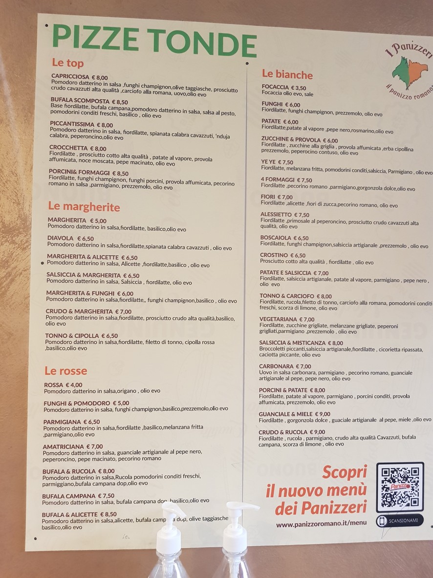 I Panizzeri Panizzo menu 3