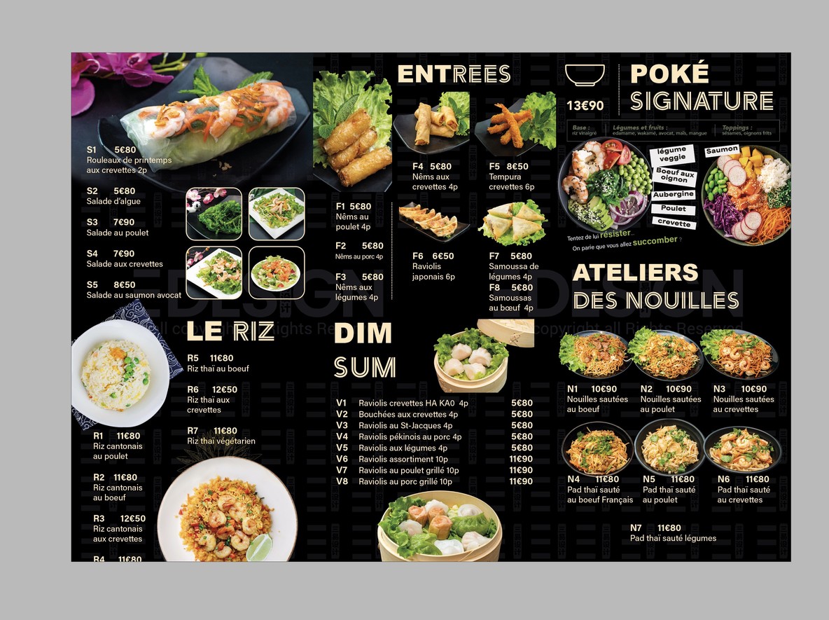 Monsieur Panda menu 1
