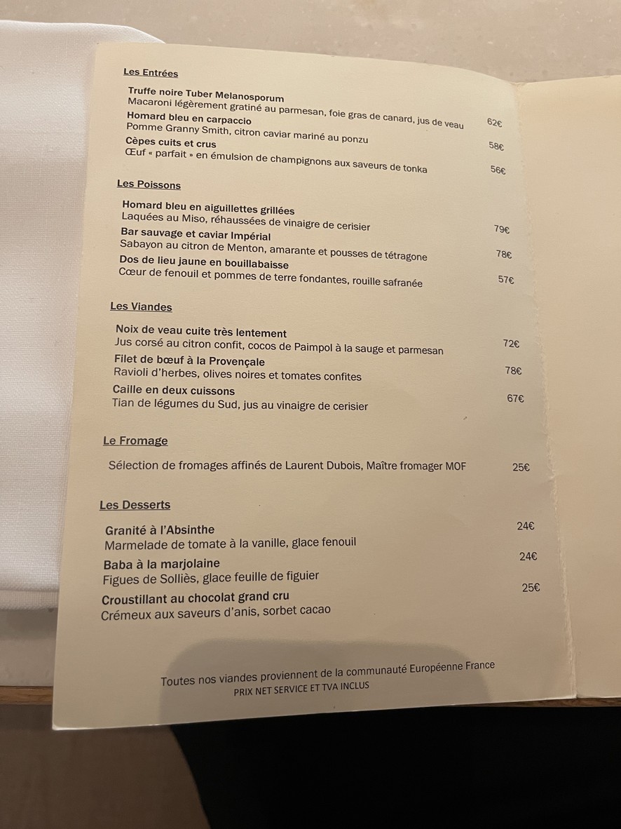NOMICOS menu 2