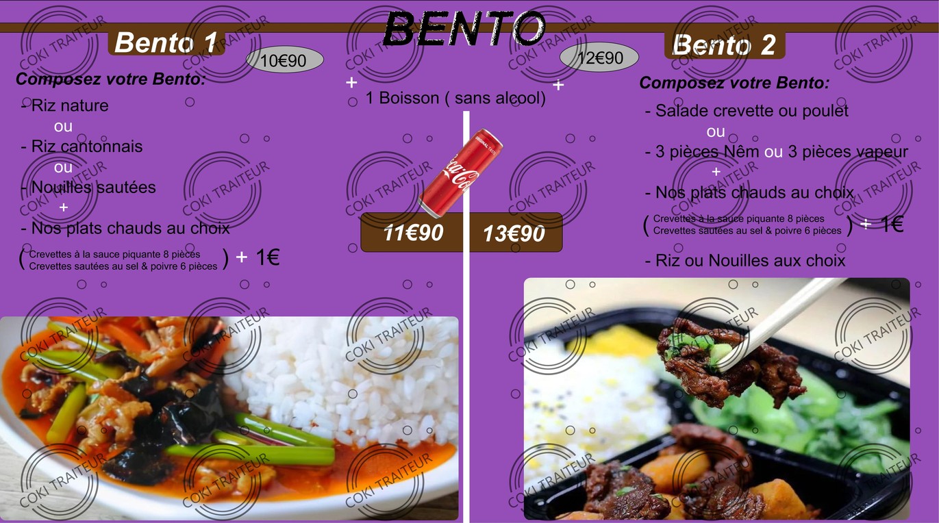 Coki Traiteur menu 3
