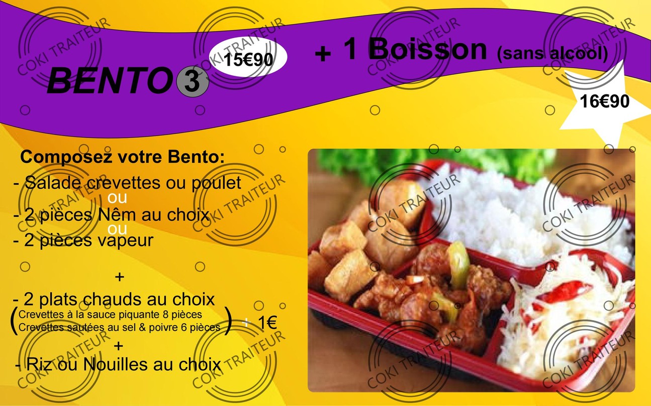 Coki Traiteur menu 4