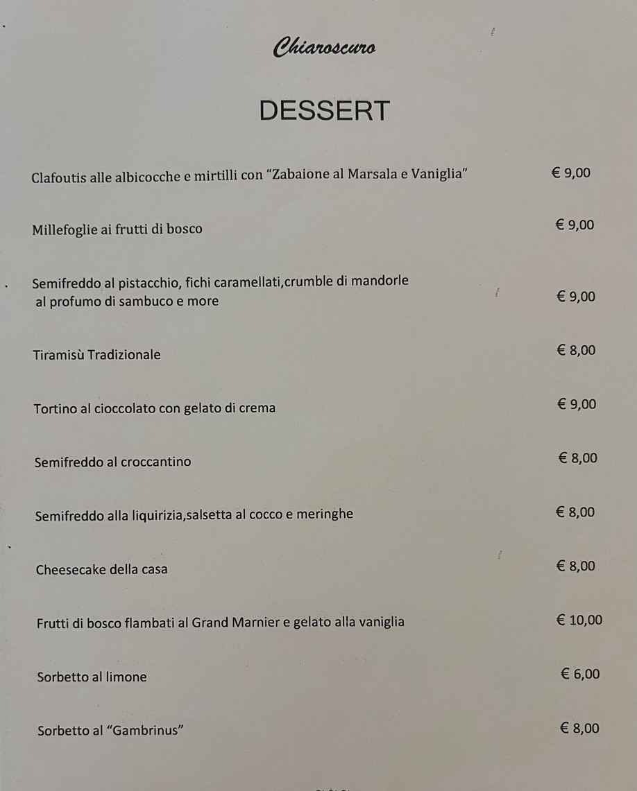 Ristorante di Pesce Chiaroscuro San Giovanni menu 6