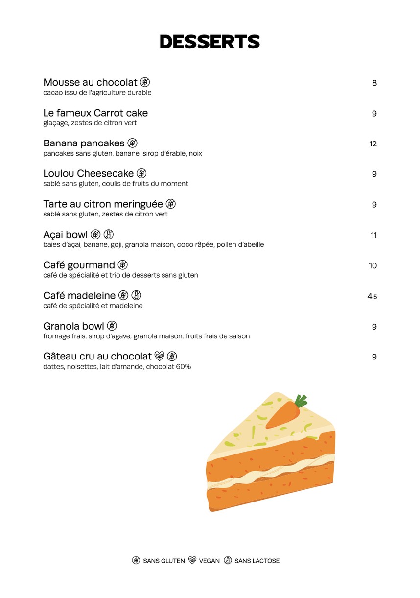 Loulou' Friendly Diner menu 4