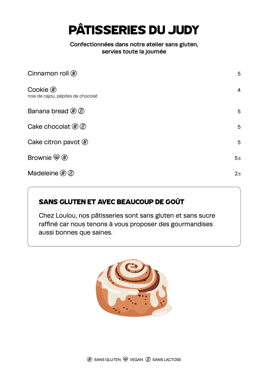 Loulou' Friendly Diner menu 5