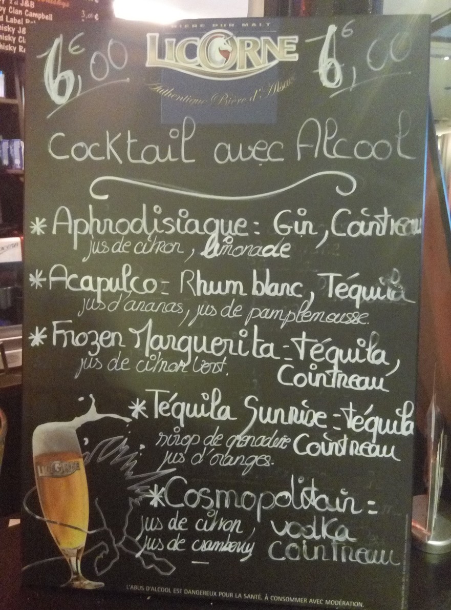 Bar Brasserie La Piscine menu 3