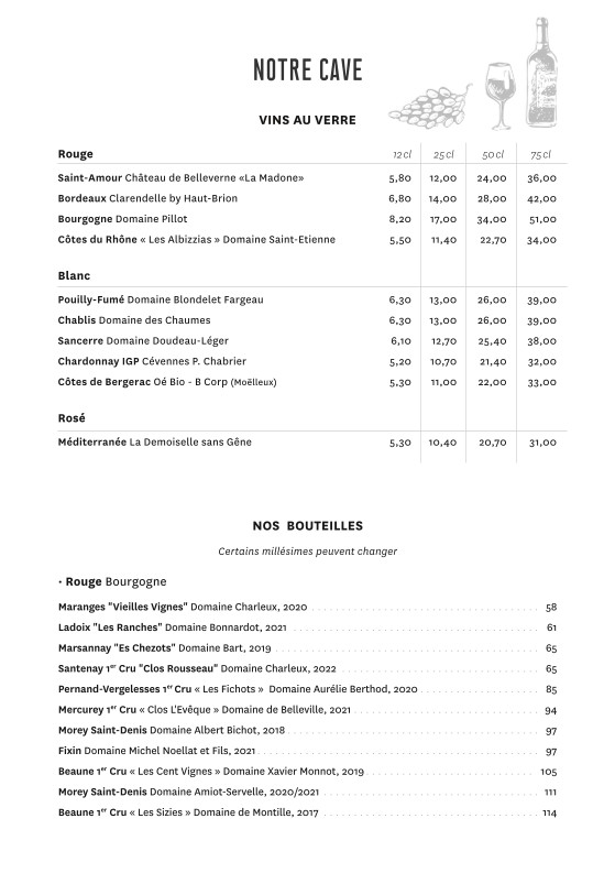 Le Campanella menu 2