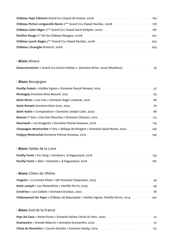 Le Campanella menu 4