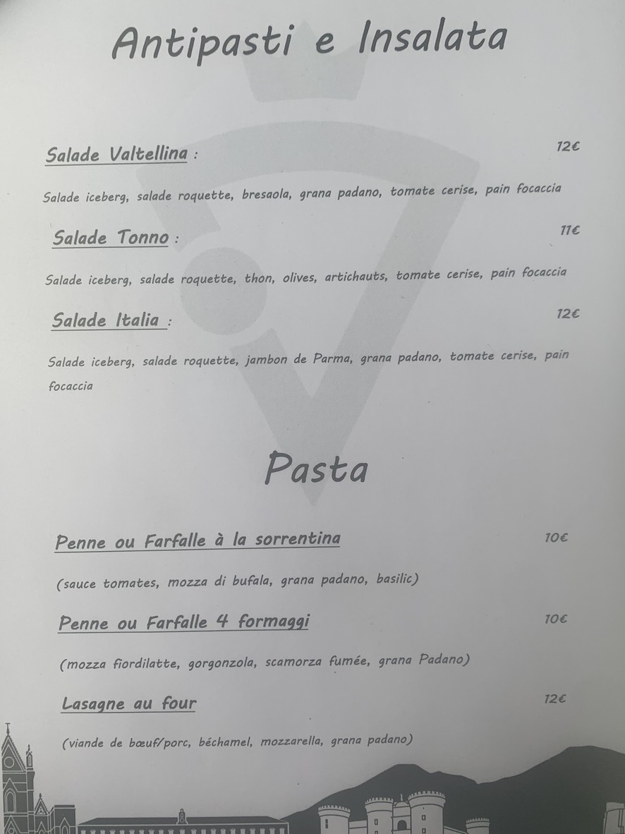 OPS Pizza menu 1