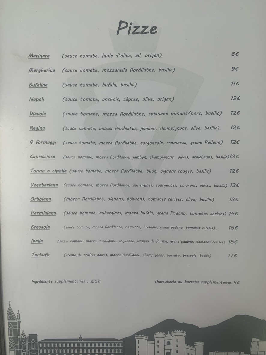 OPS Pizza menu 2