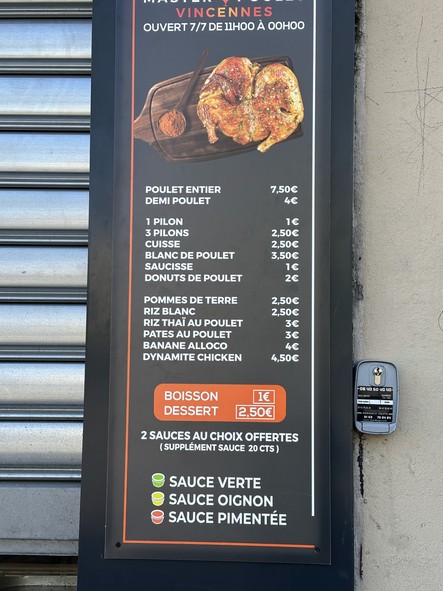 MASTER POULET - Porte de Vincennes