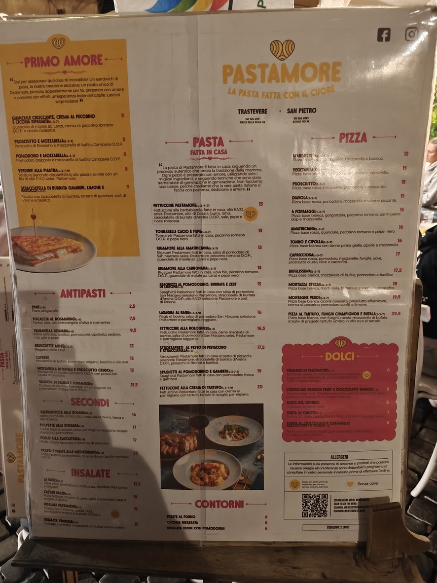 Ristorante La Scala in Trastevere menu 1