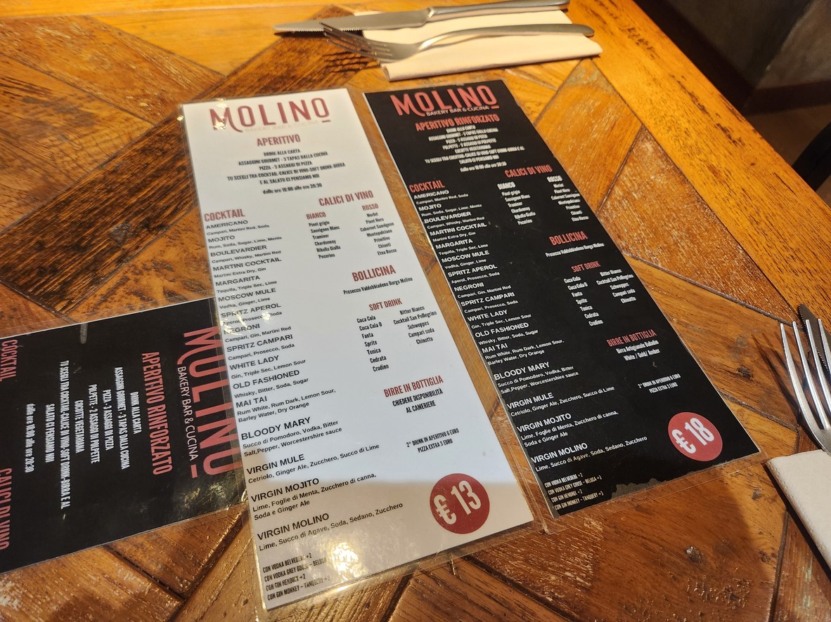 Molino bakery bar & cucina menu 2