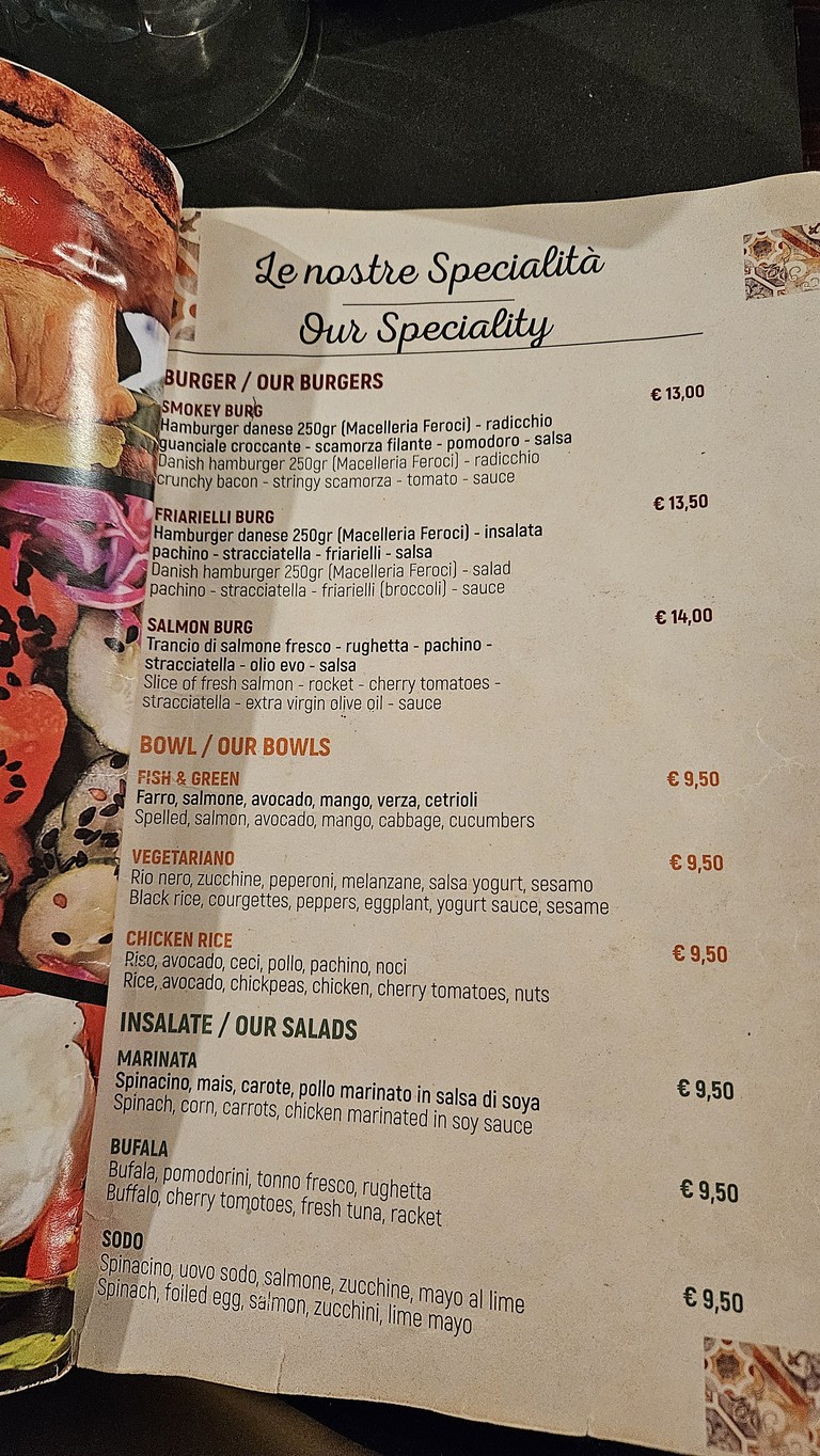 O'Pazzariello menu 2